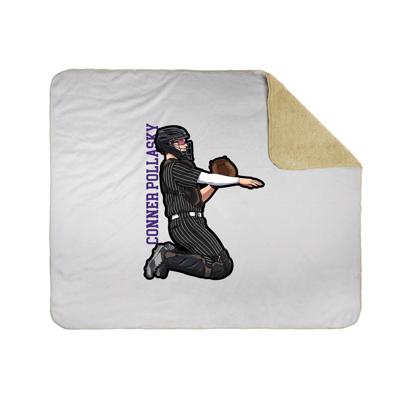 50x60 Sherpa Lined Throw Blanket