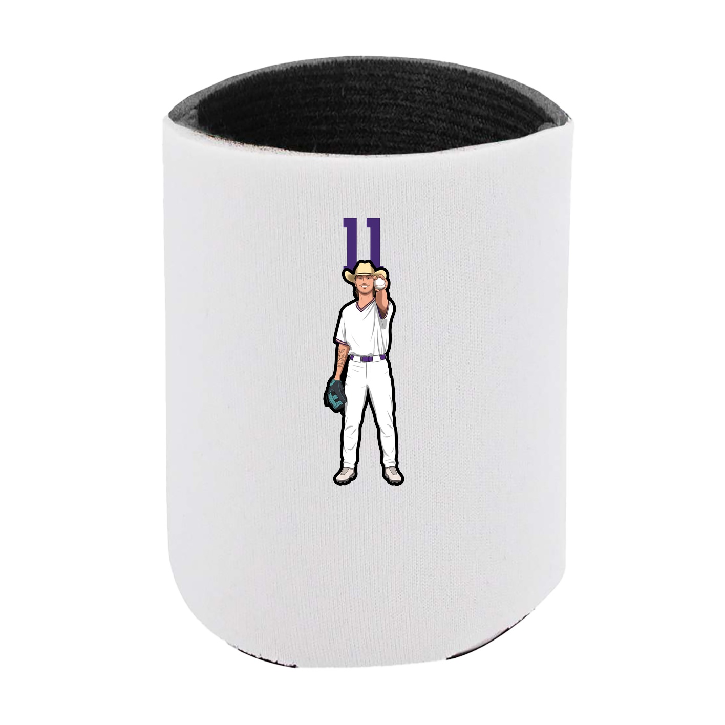 Can Holder — Number Top in White