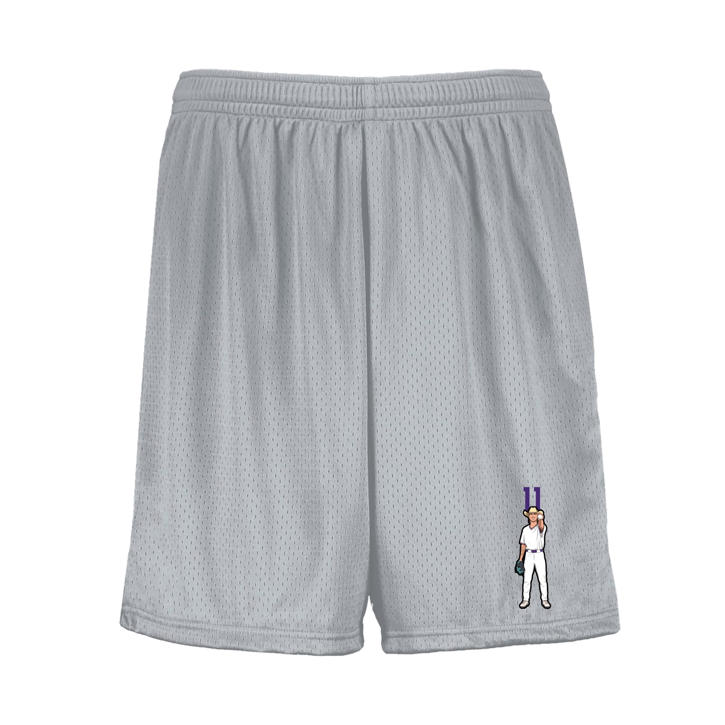 Shorts — Number Top in Silver
