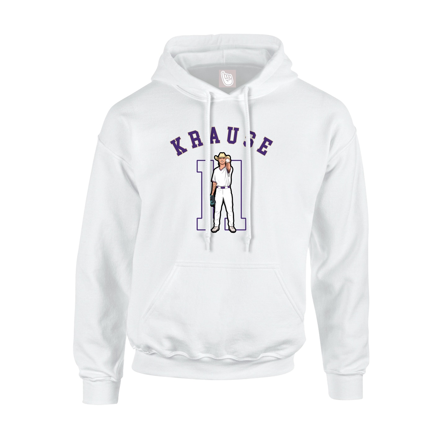 Youth Hoodie — Shirsey Arch in White