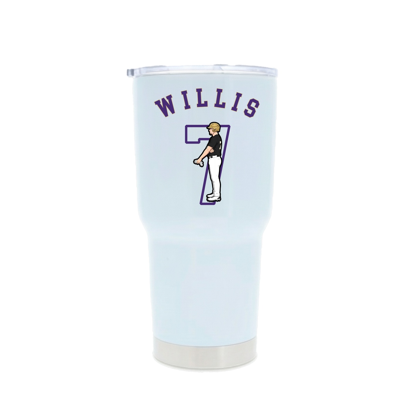 30oz Stainless Steel Tumbler — Shirsey Arch in White