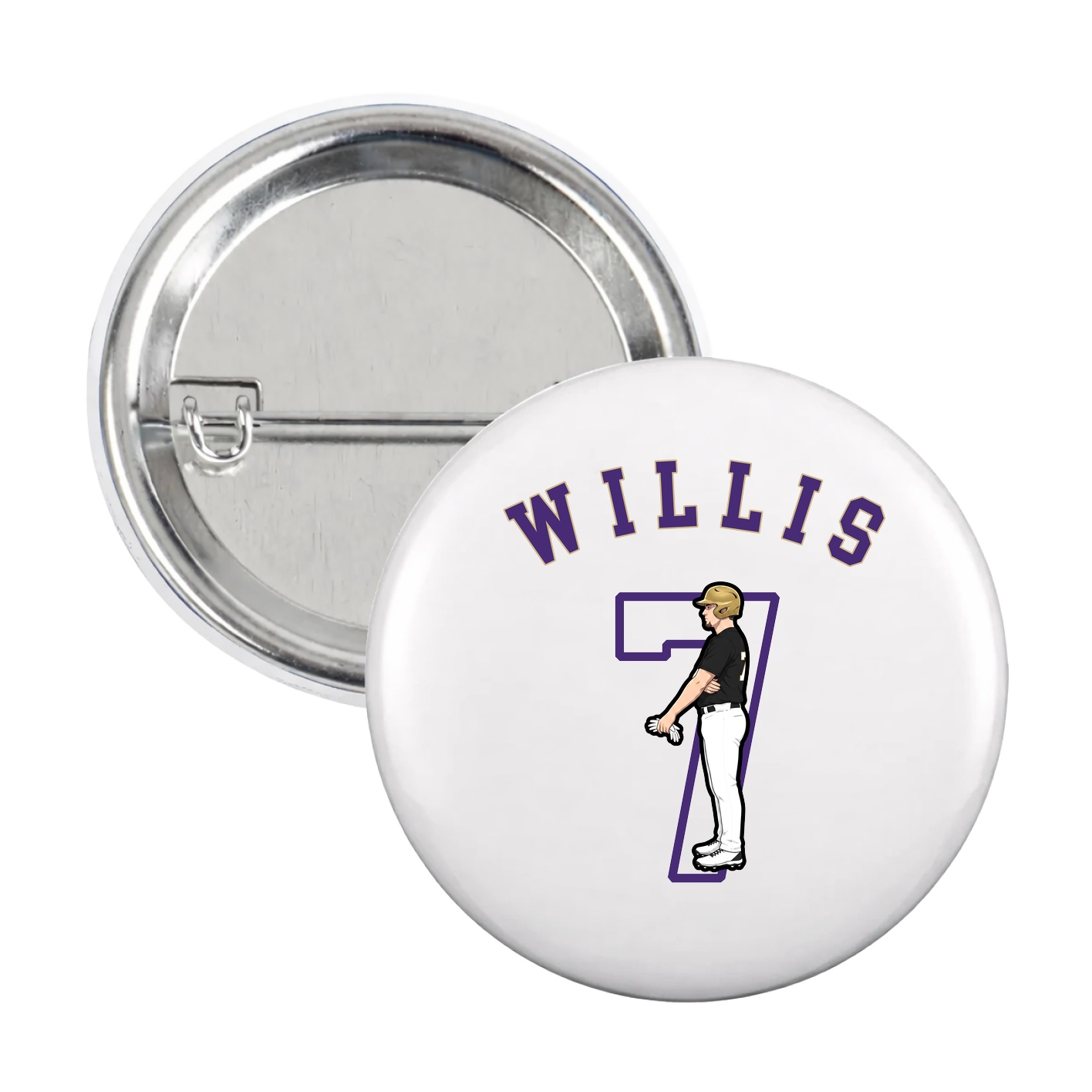 Game Day Button — Shirsey Arch in White