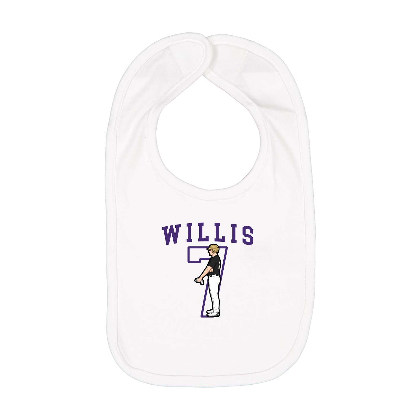 Infant Bib — Shirsey in White