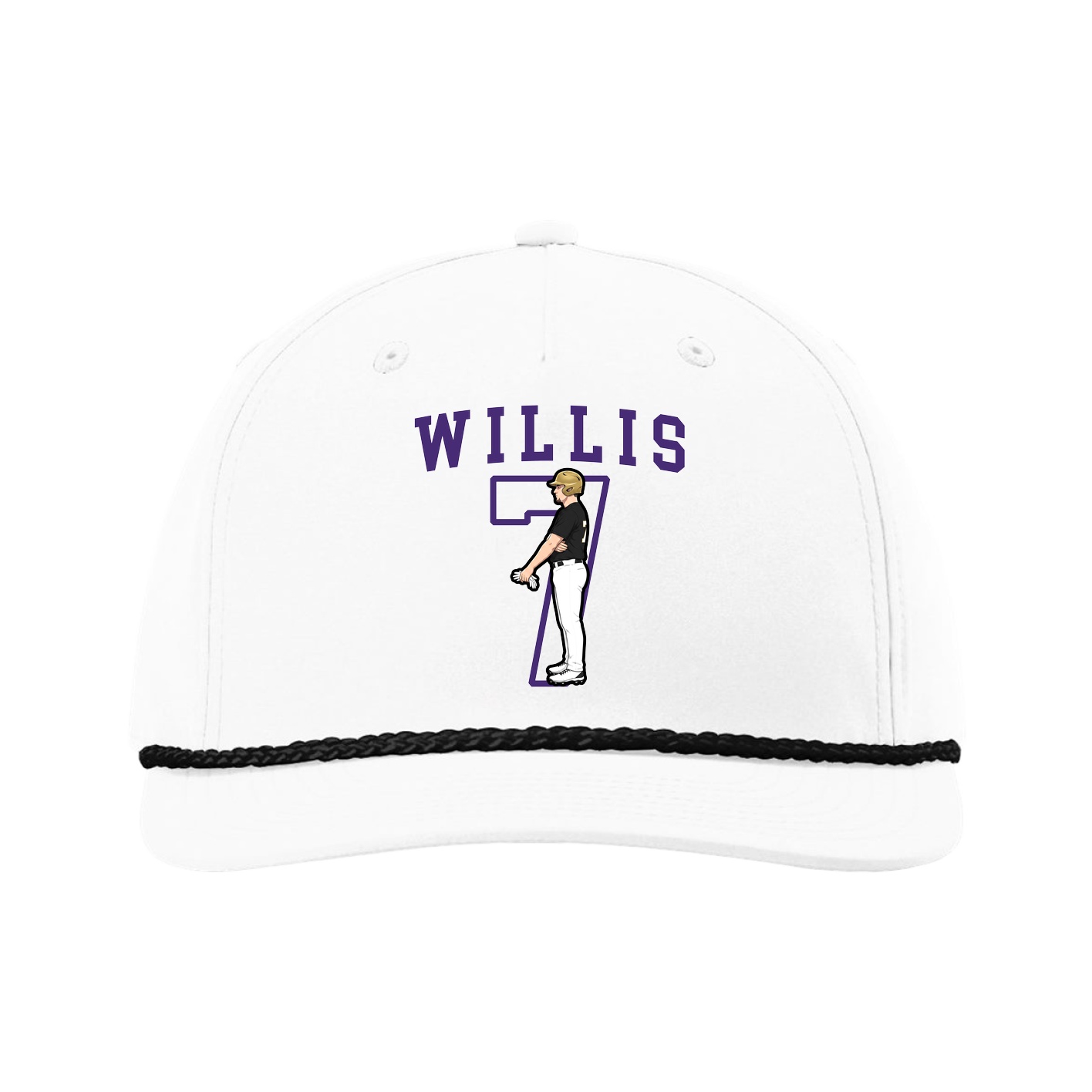 Five-Panel Classic Rope Cap — Shirsey in White