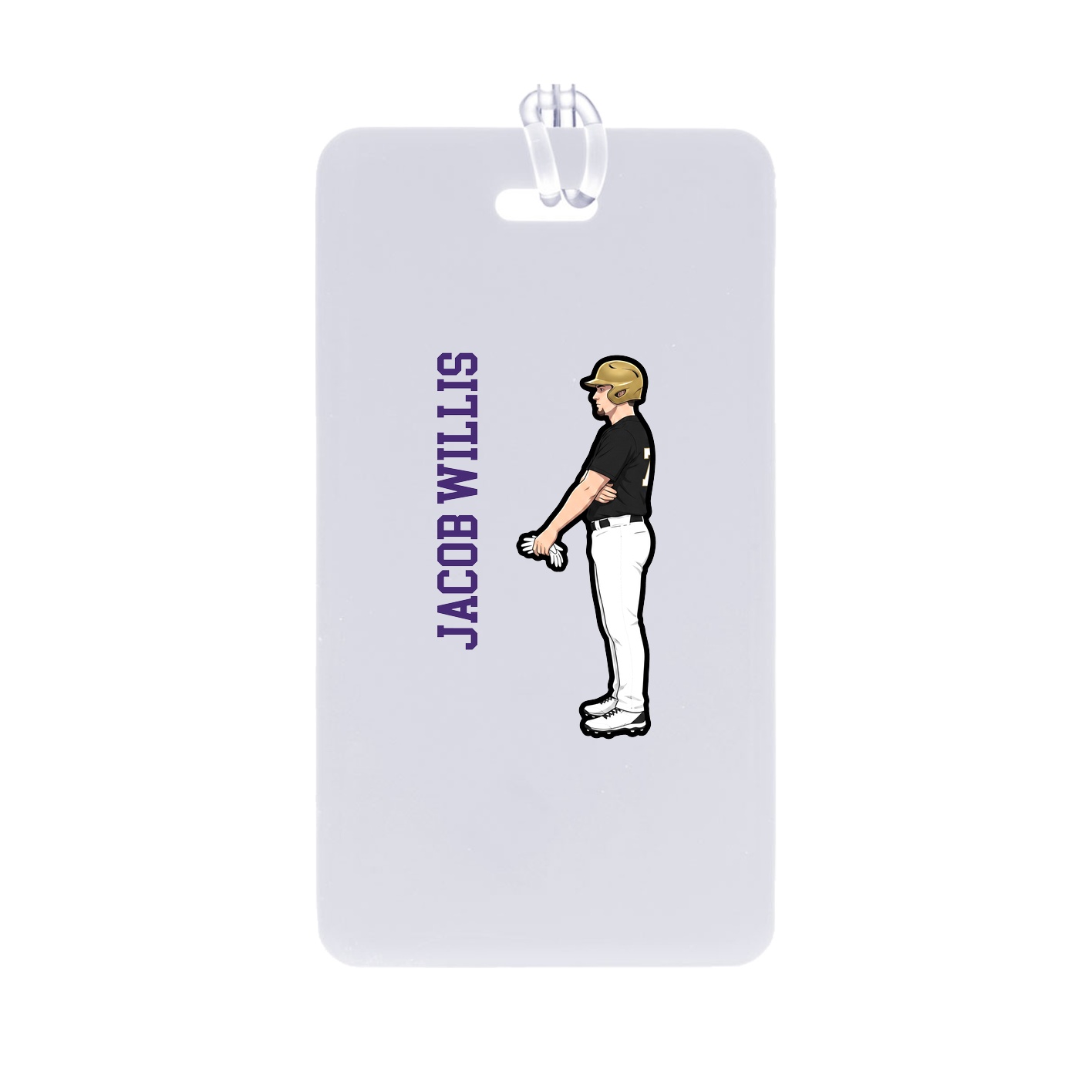 Bag Tag — Name Vertical in Classic