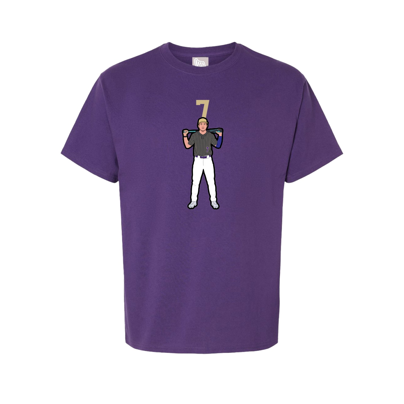 Tee — Number Top in Purple