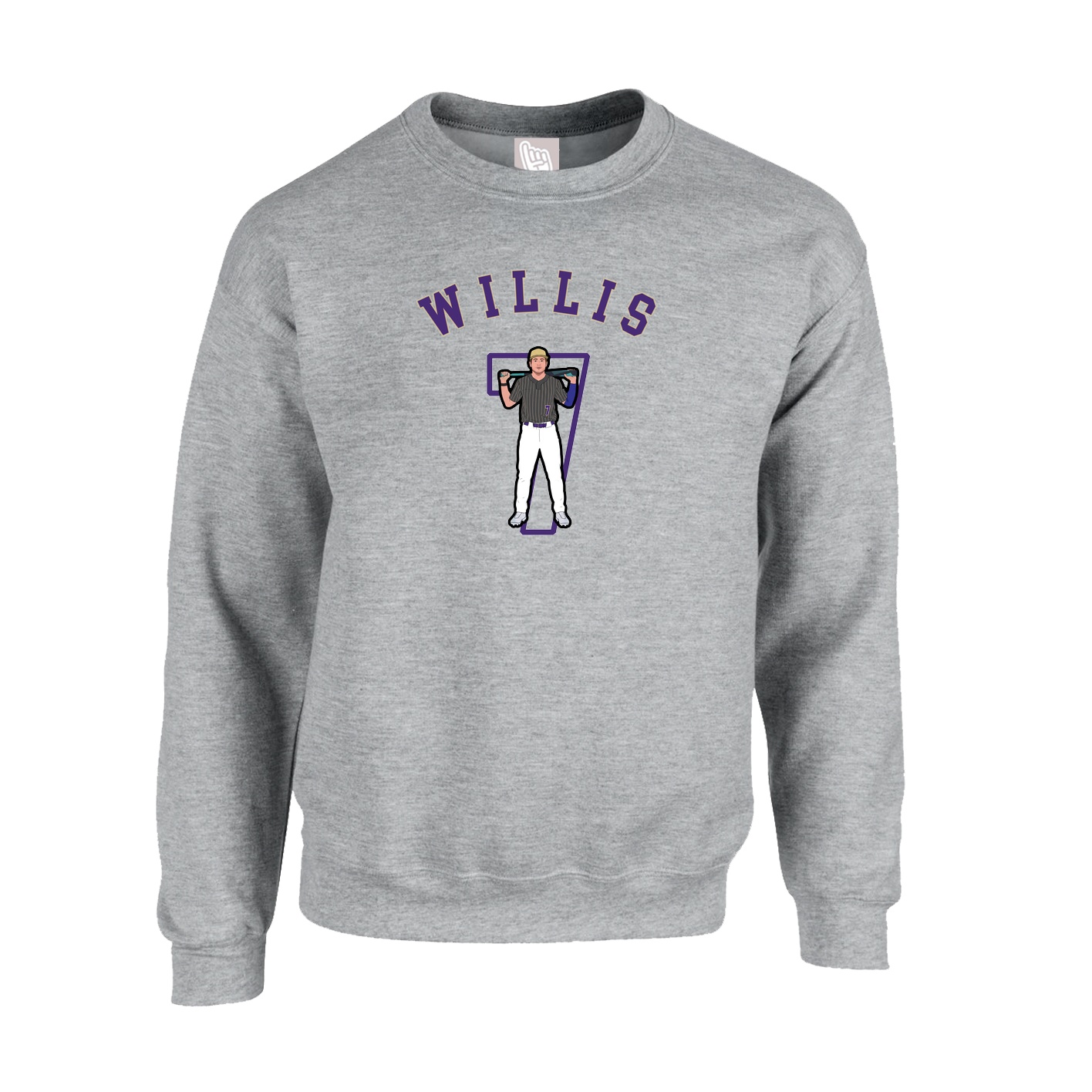 Fleece Crew — Shirsey Arch in Grey