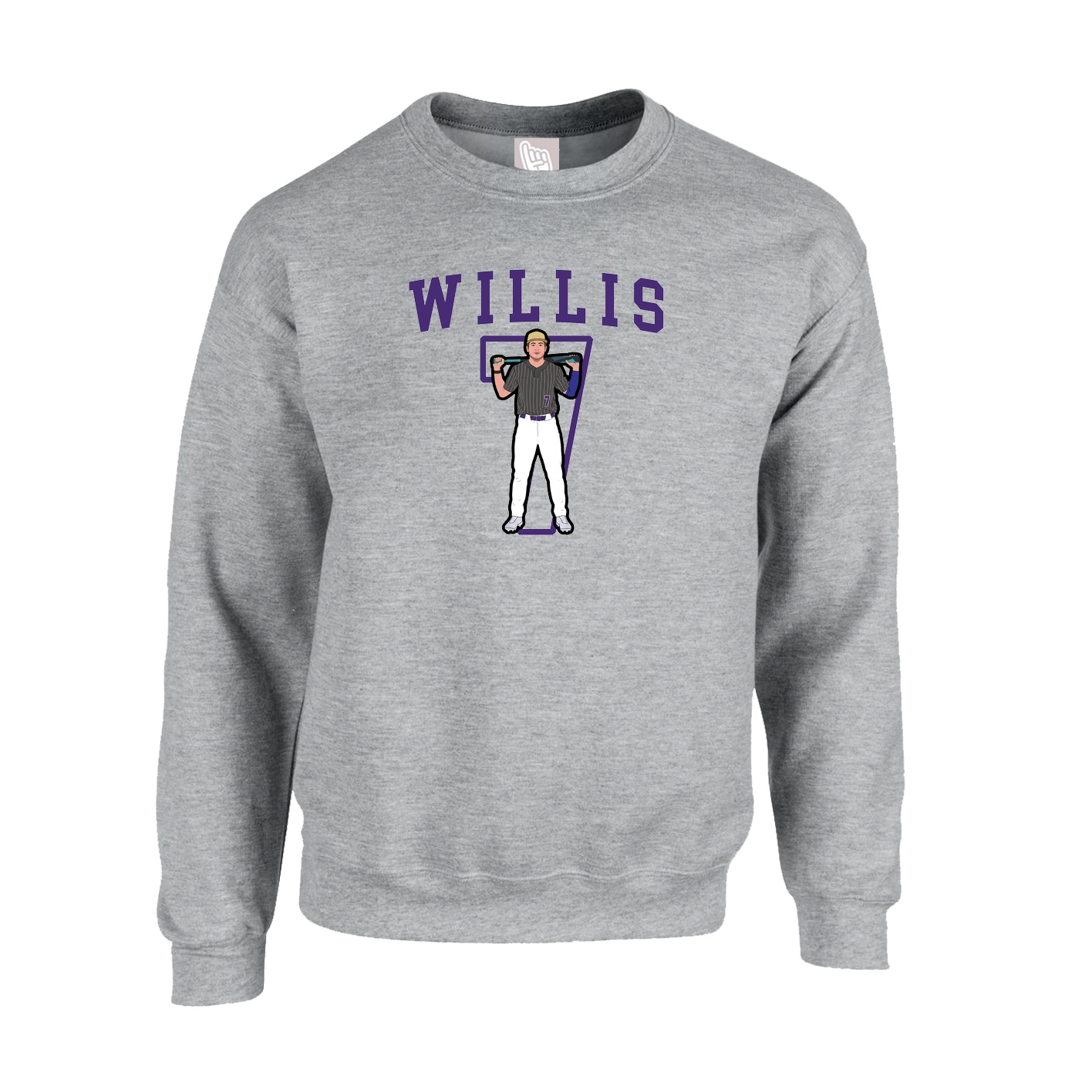 Fleece Crew — Shirsey in Grey