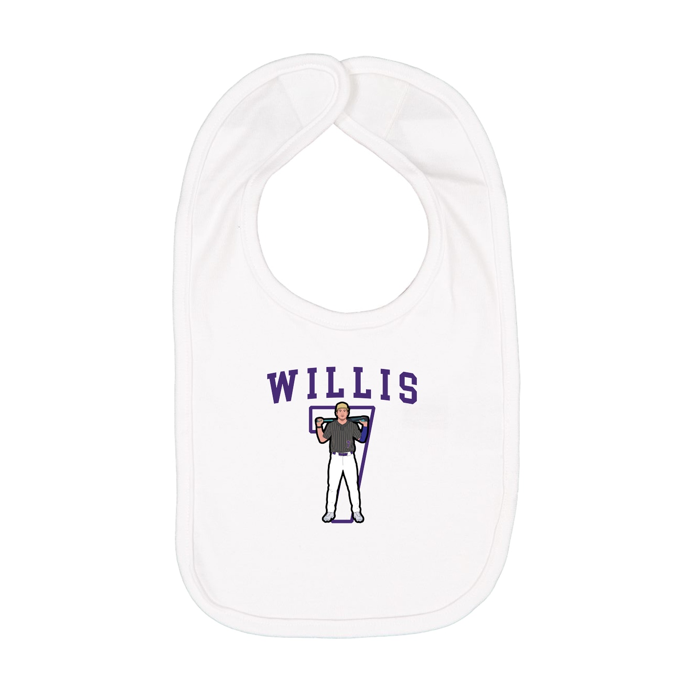Infant Bib — Shirsey in White