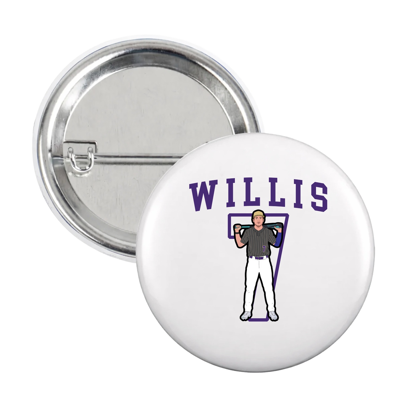 Game Day Button — Shirsey in White