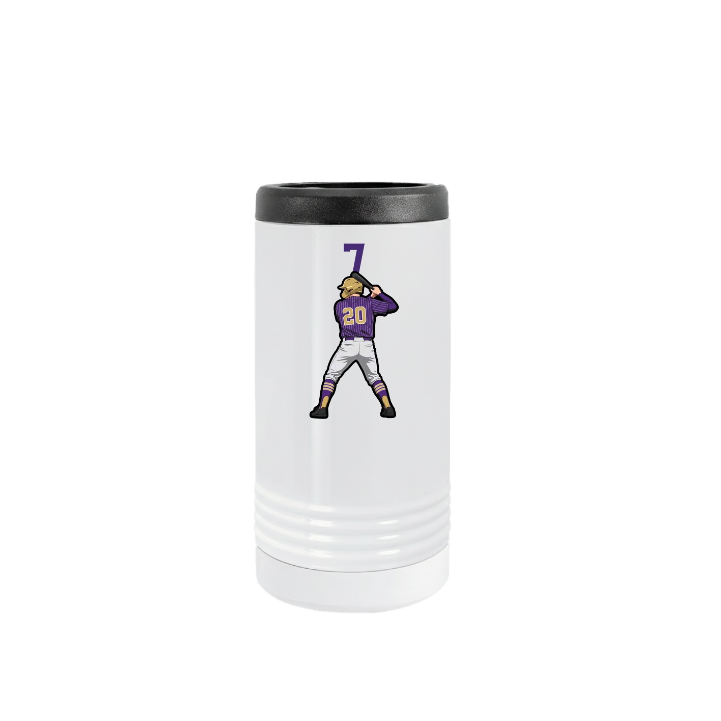 Slim Beverage Holder — Number Top in White