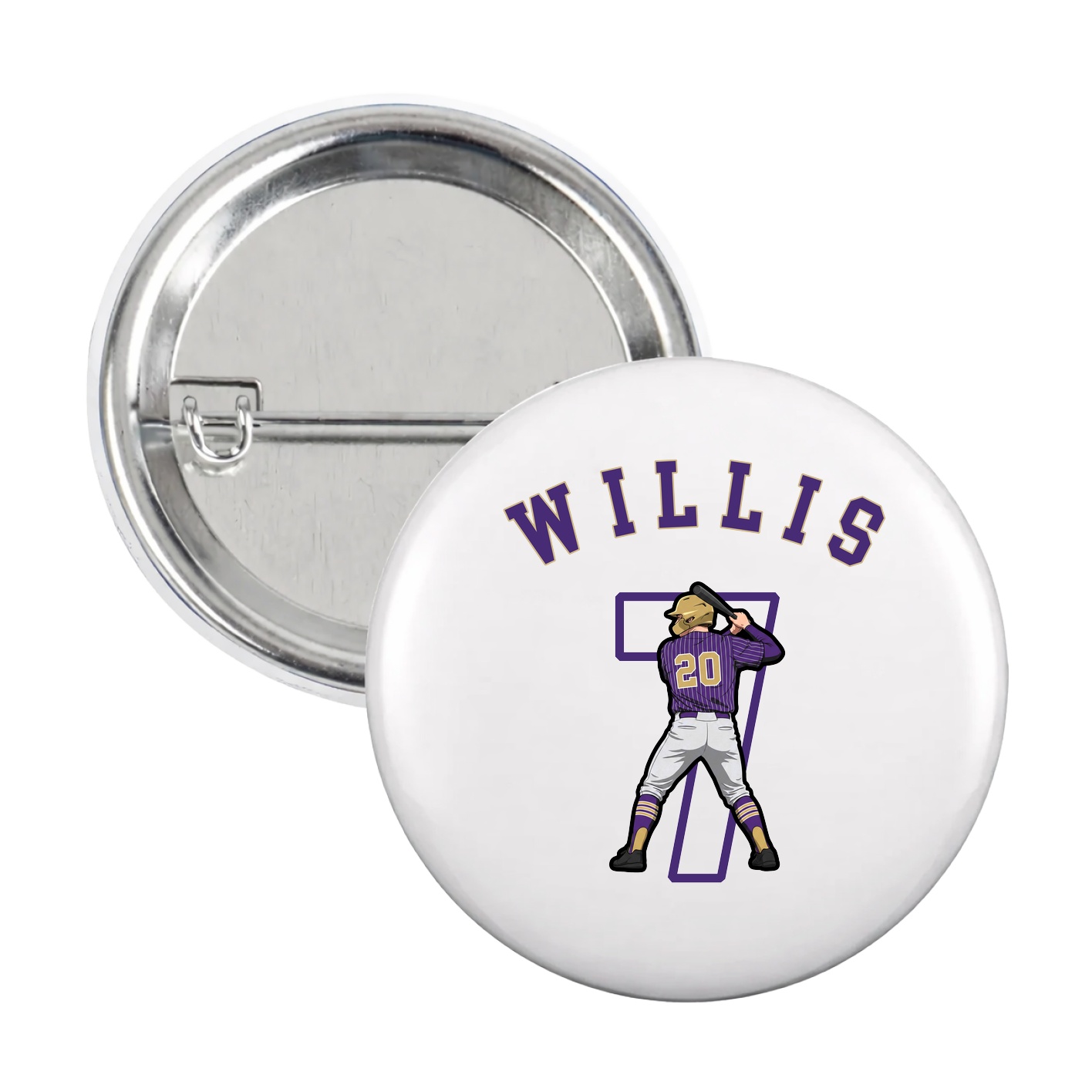 Game Day Button — Shirsey Arch in White