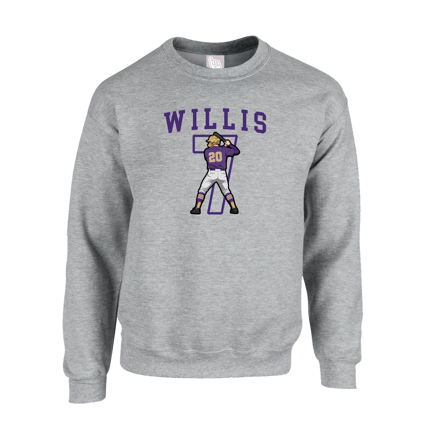 Fleece Crew — Shirsey in Grey