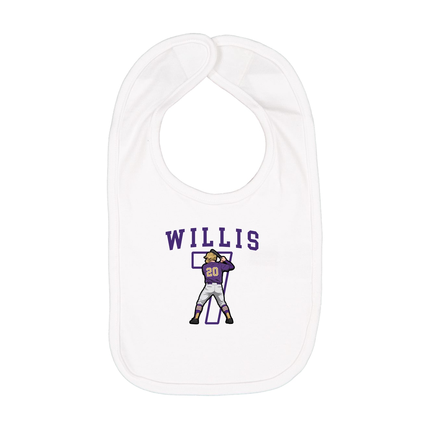 Infant Bib — Shirsey in White