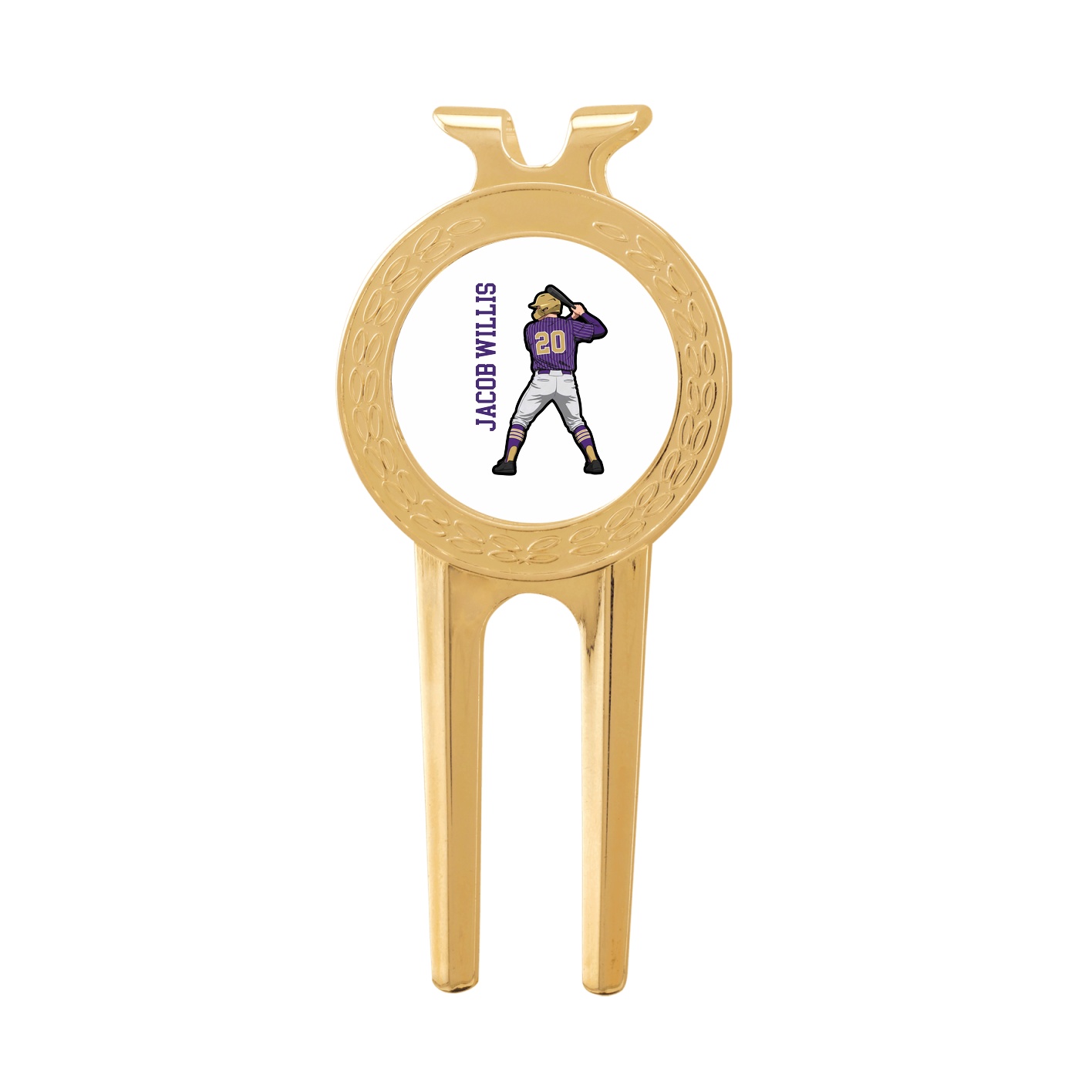 Divot Tool with Ball Marker — Name Vertical in Classic