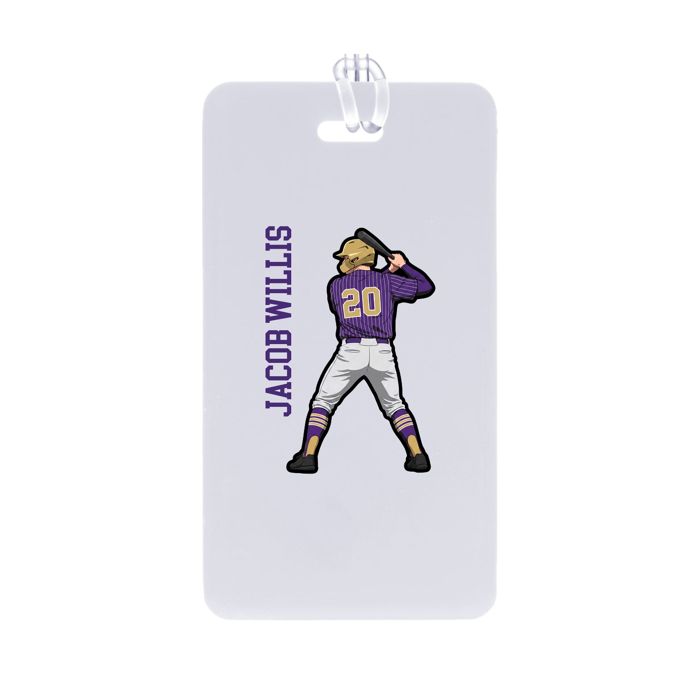 Bag Tag — Name Vertical in Classic