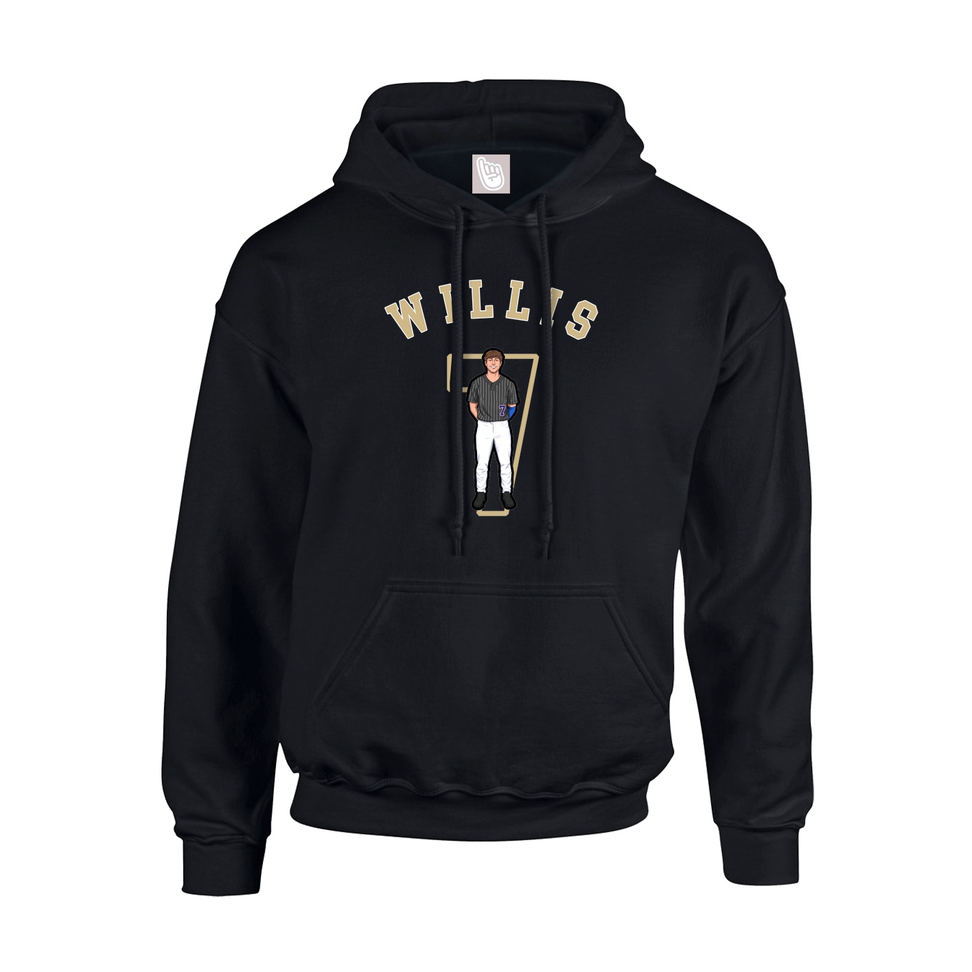 Youth Hoodie — Shirsey Arch in Black