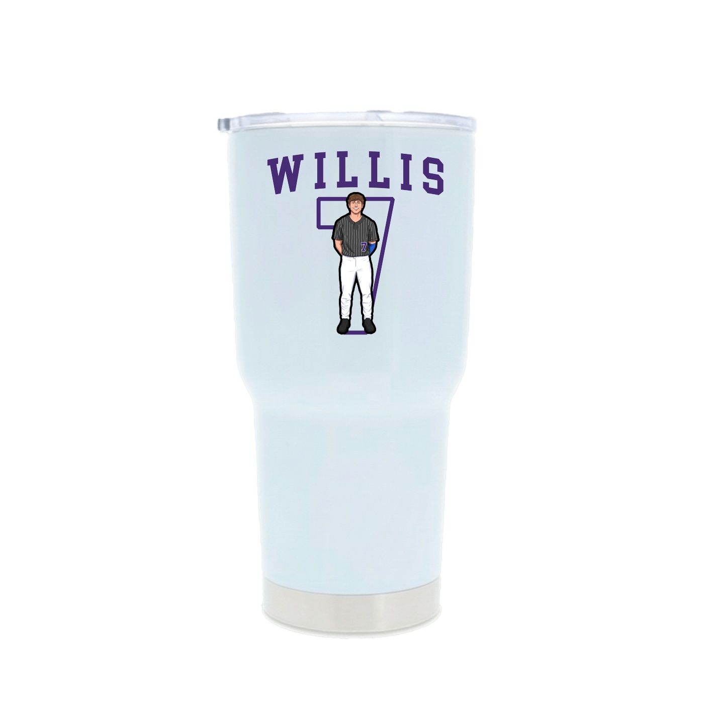 30oz Stainless Steel Tumbler — Shirsey in White
