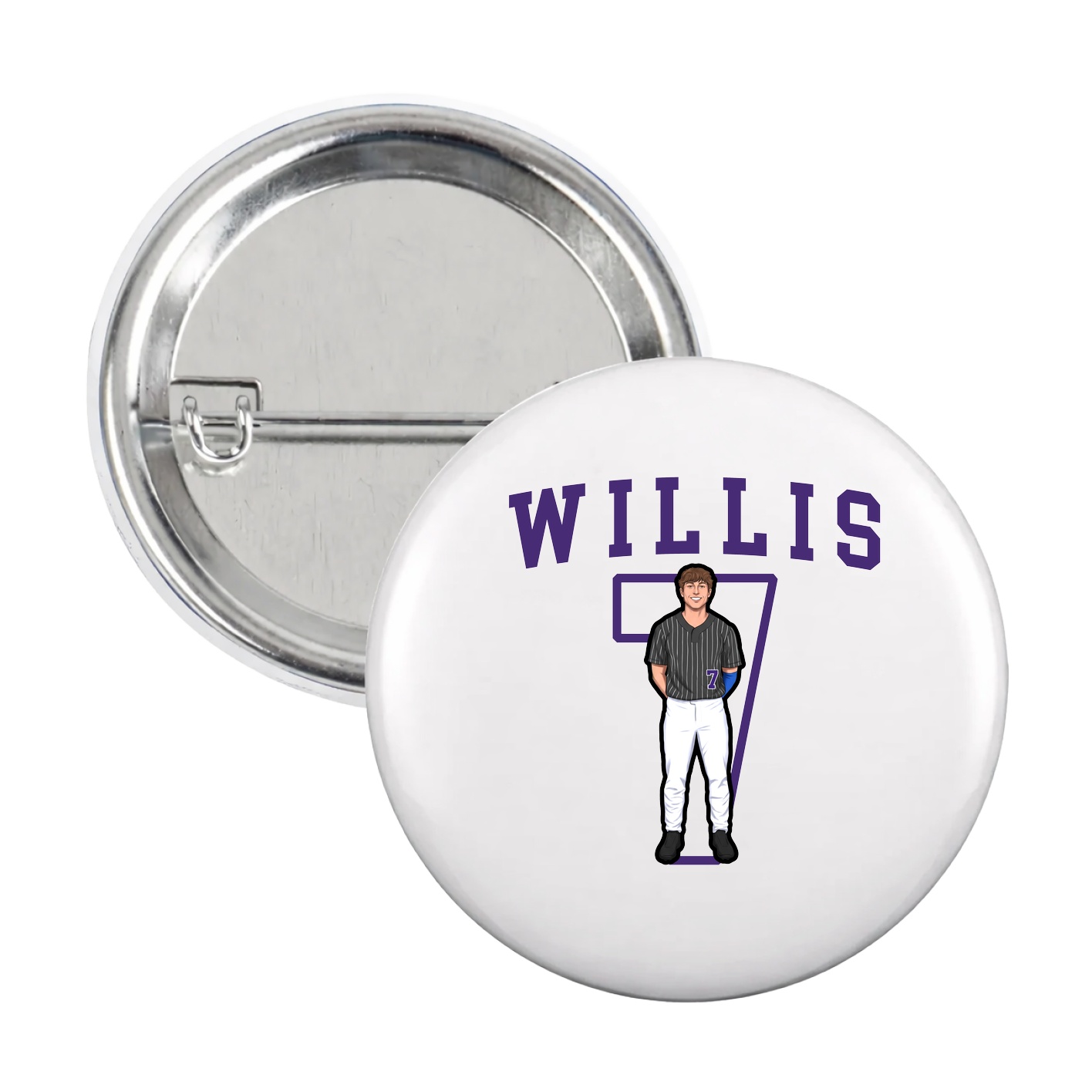 Game Day Button — Shirsey in White
