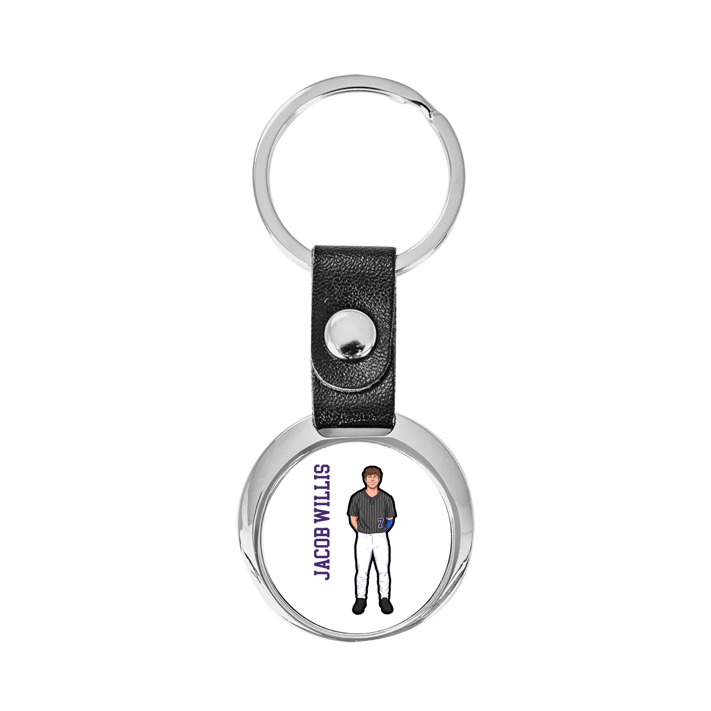 Key Chain — Name Vertical in Classic