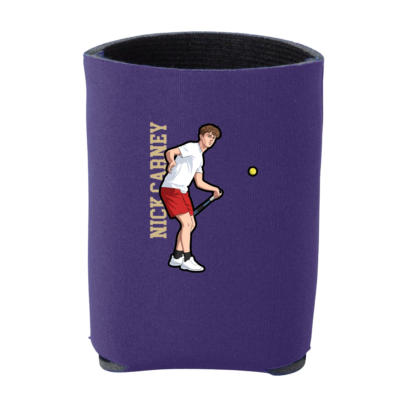 Can Holder — Name Vertical in Purple