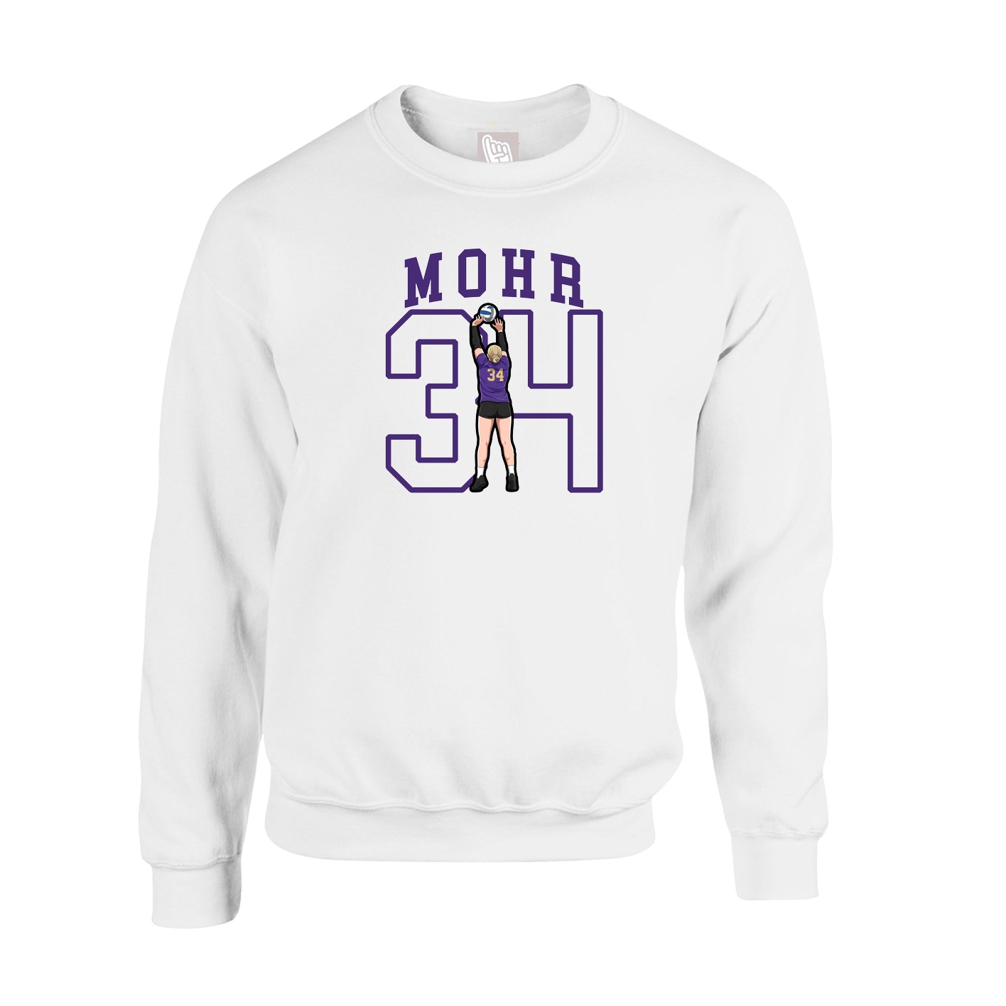Fleece Crew — Shirsey in White