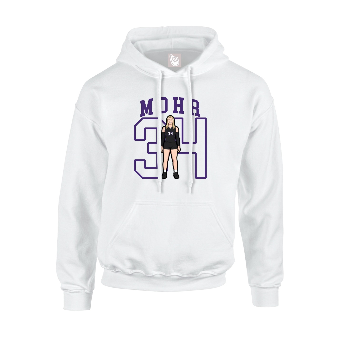 Hoodie — Shirsey in White