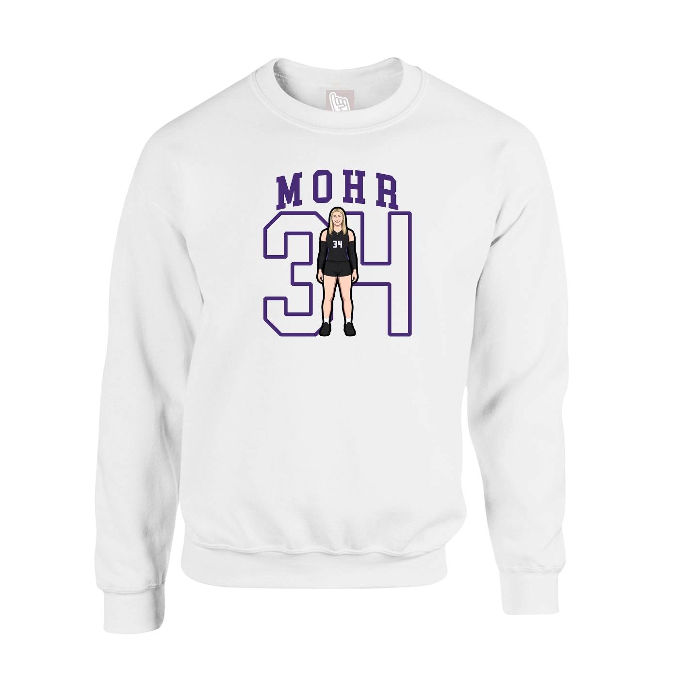 Fleece Crew — Shirsey in White