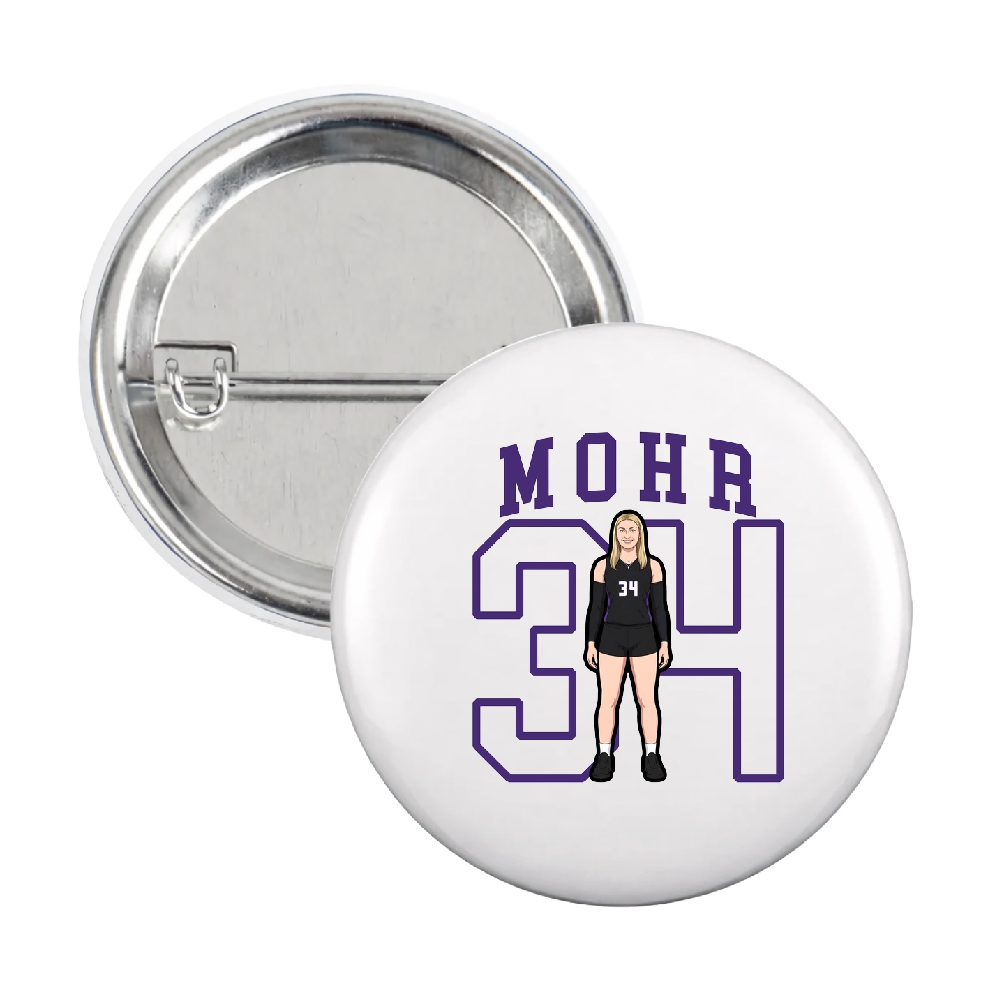 Game Day Button — Shirsey in White