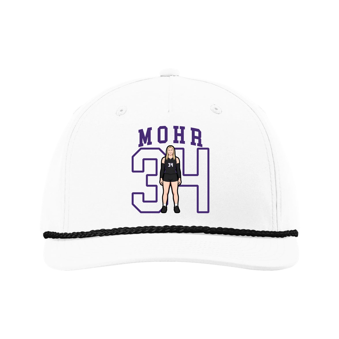 Five-Panel Classic Rope Cap — Shirsey in White