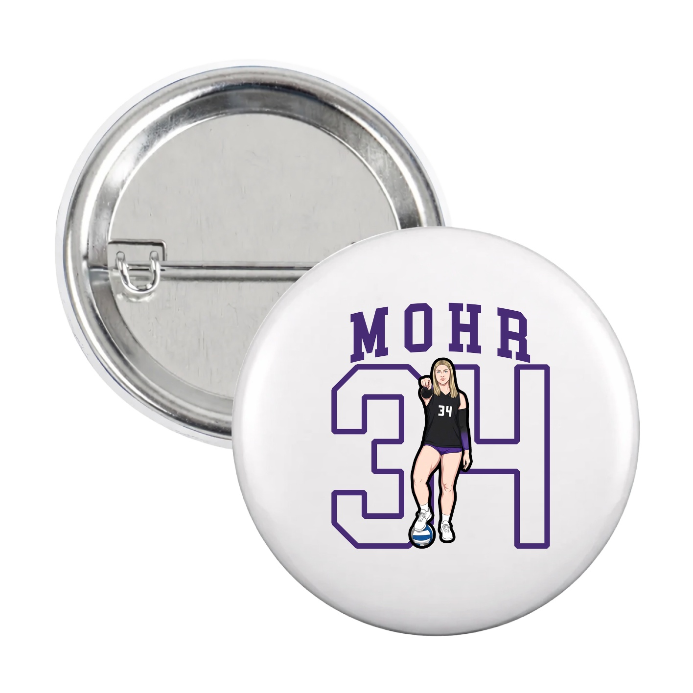 Game Day Button — Shirsey in White