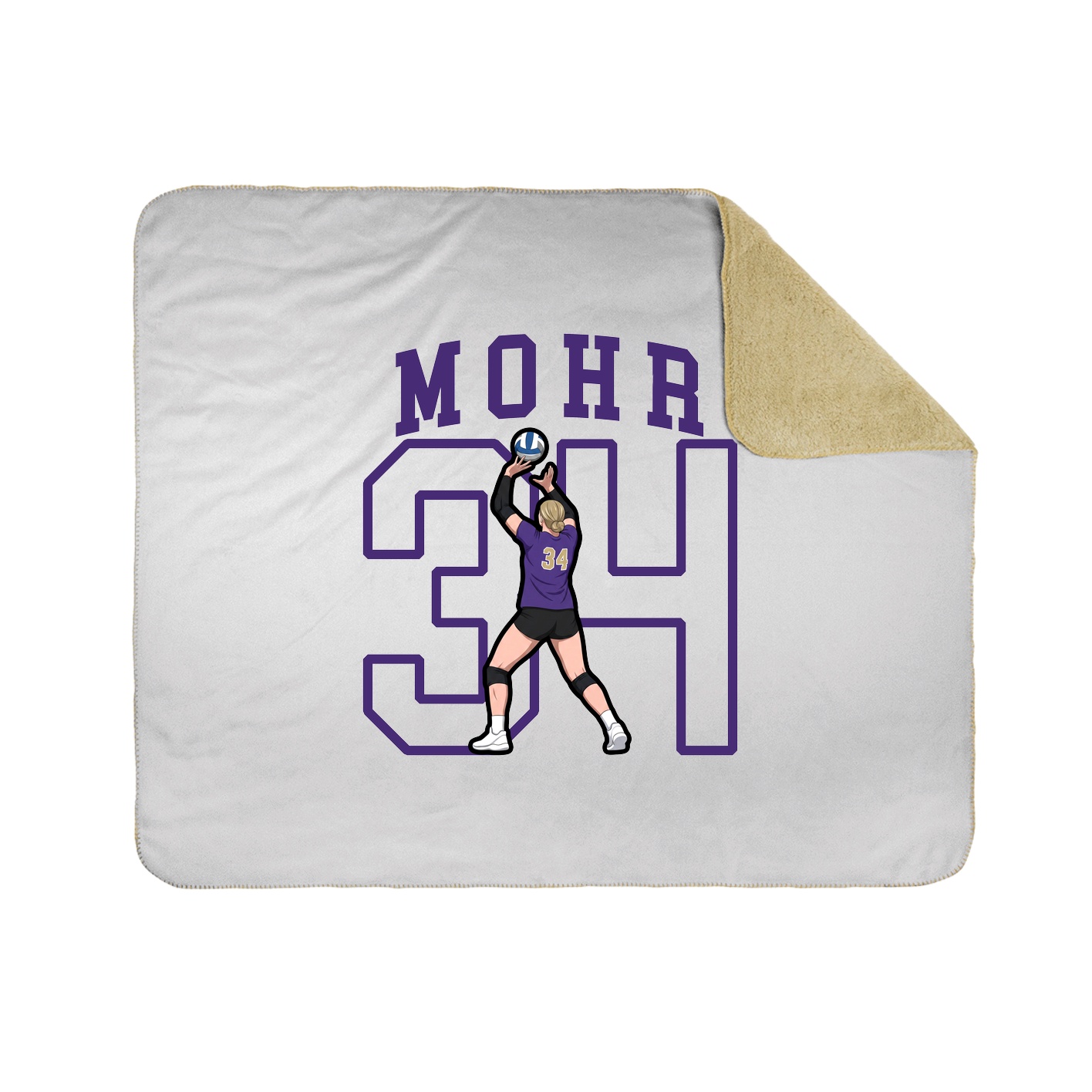 Throw Blanket — Shirsey in White