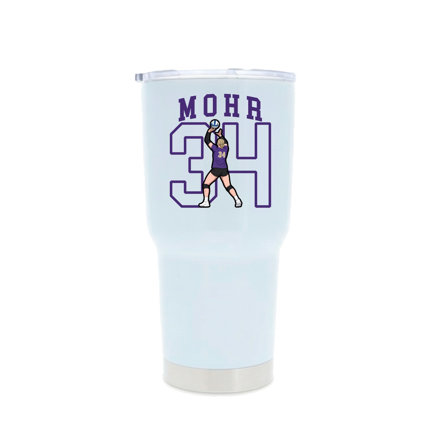 30oz Stainless Steel Tumbler — Shirsey in White