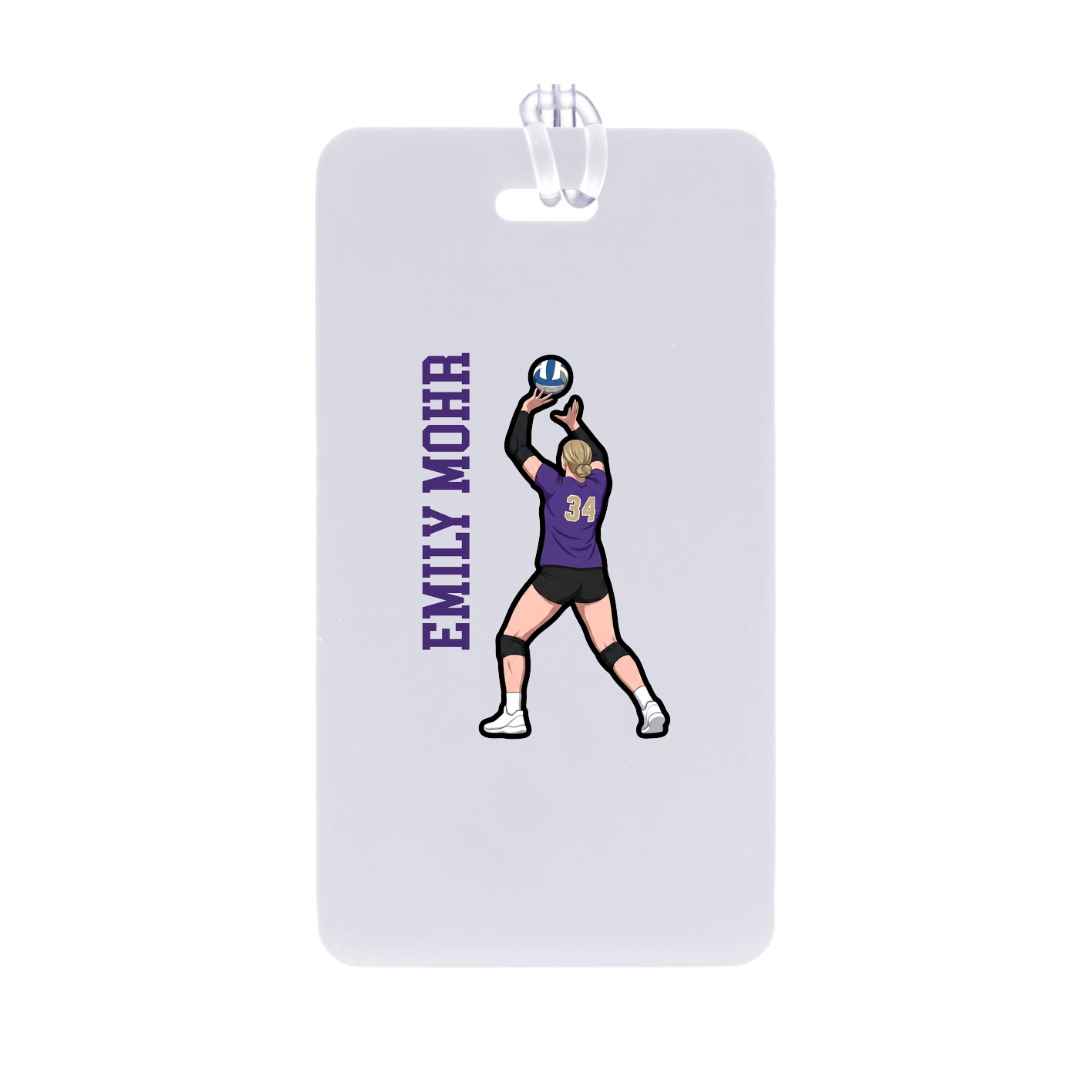 Bag Tag — Name Vertical in Classic