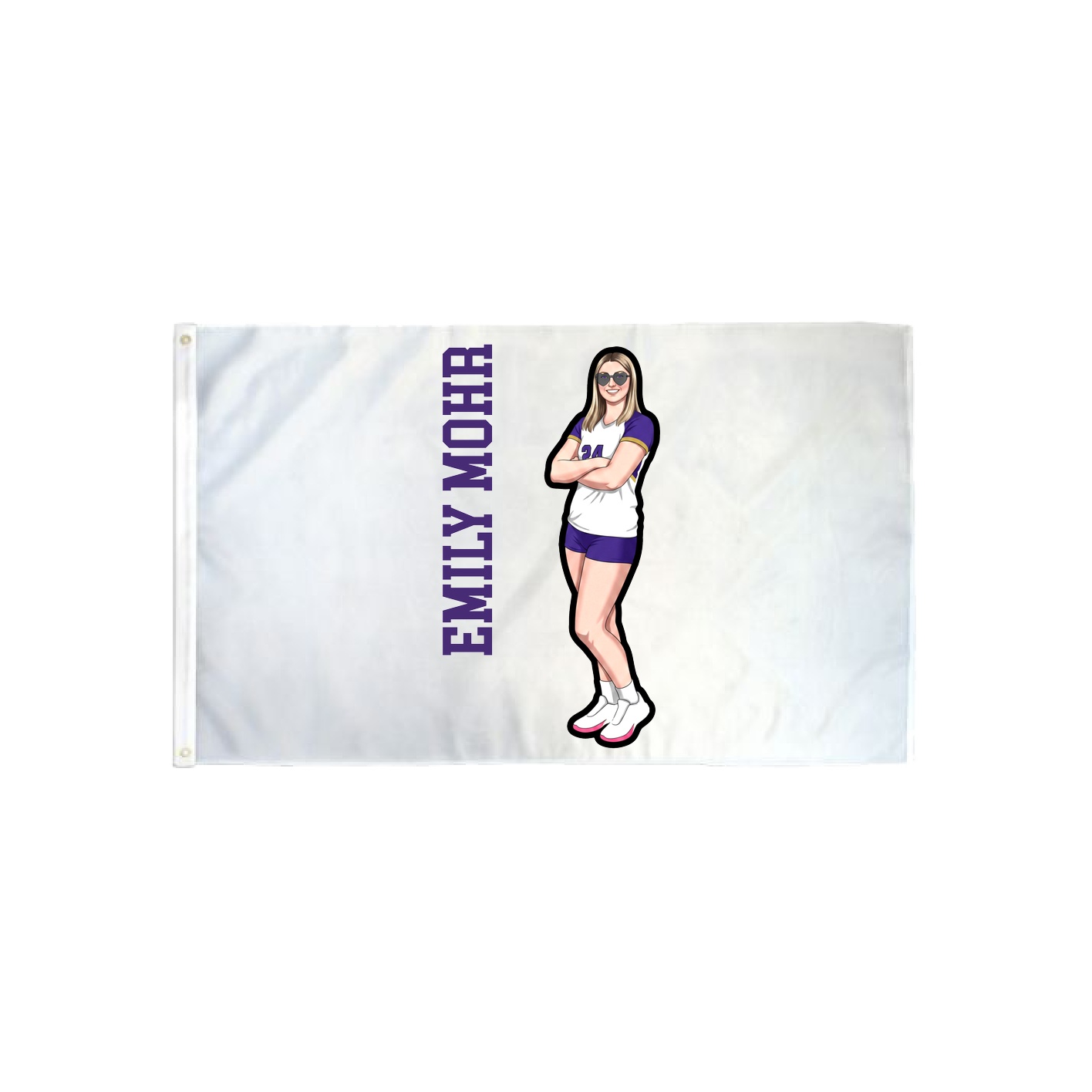 3x5 Flag — Name Vertical in Classic