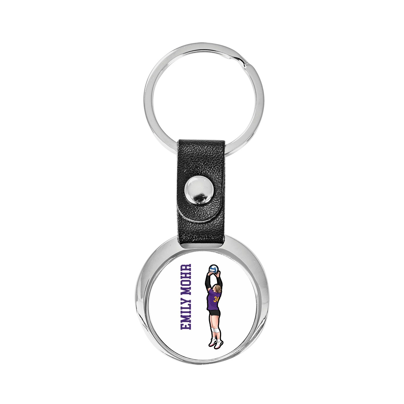 Key Chain — Name Vertical in Classic