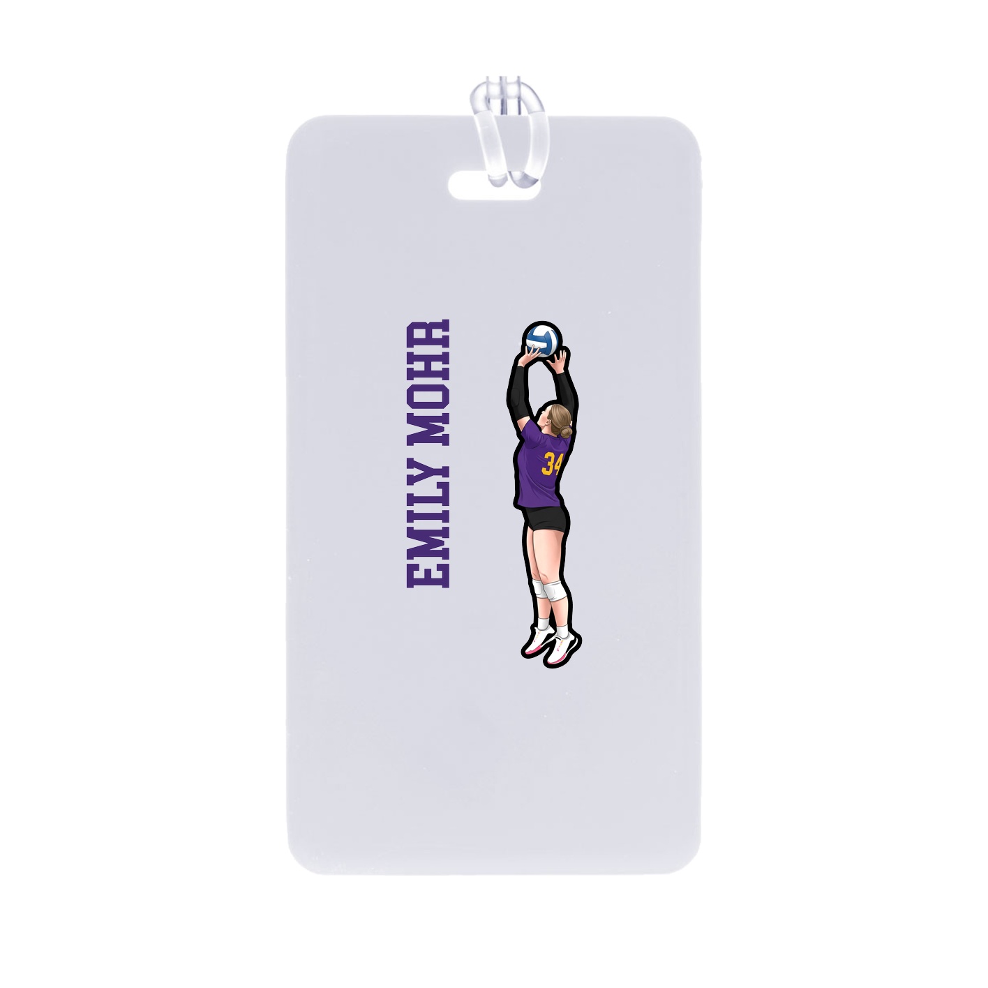 Bag Tag — Name Vertical in Classic