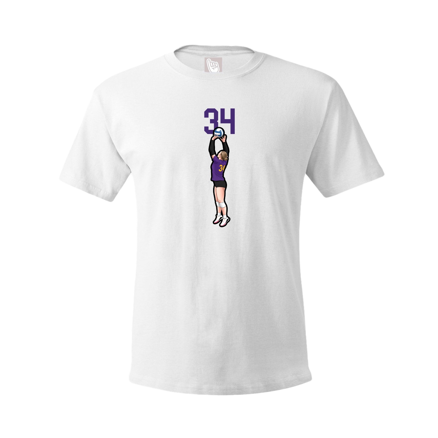 Tee — Number Top in White