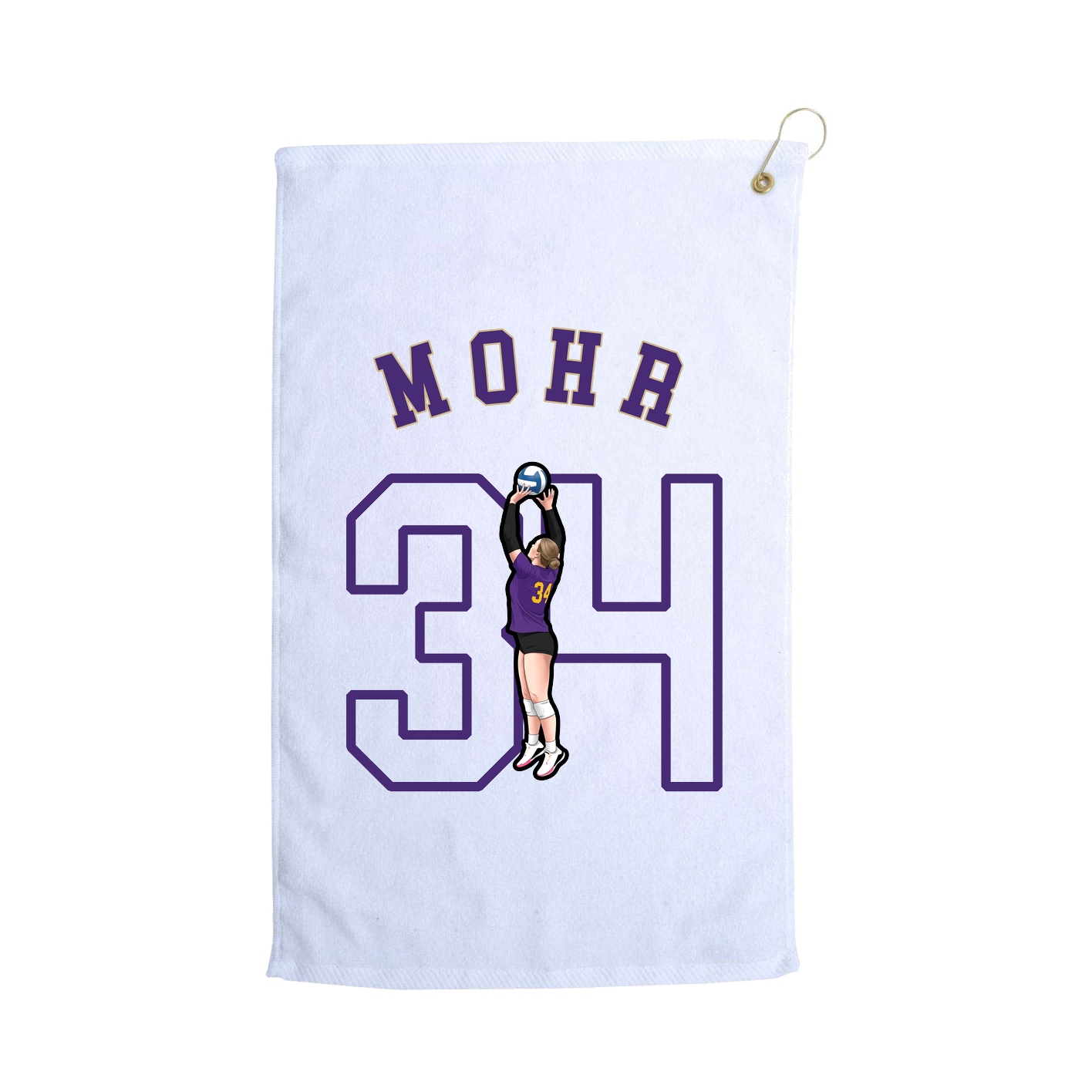 Golf Towel — Shirsey Arch in White