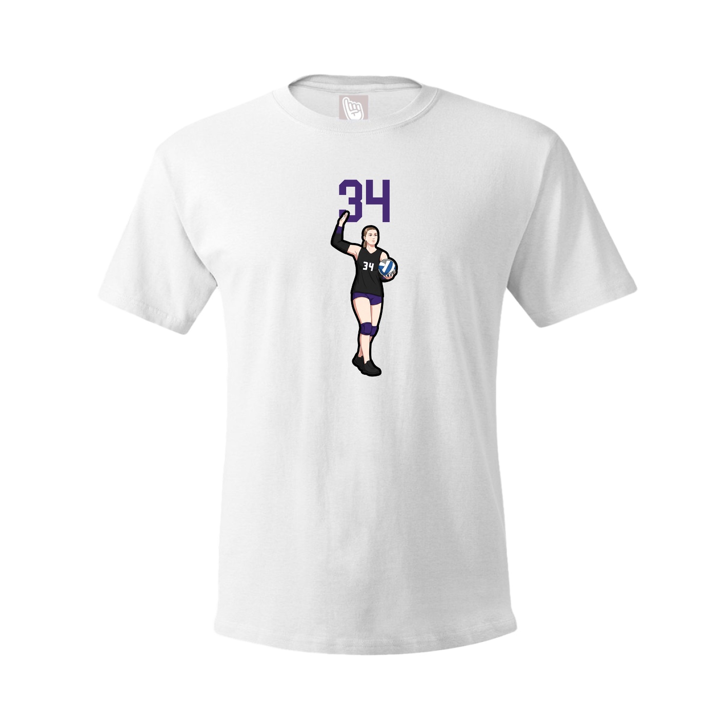 Tee — Number Top in White