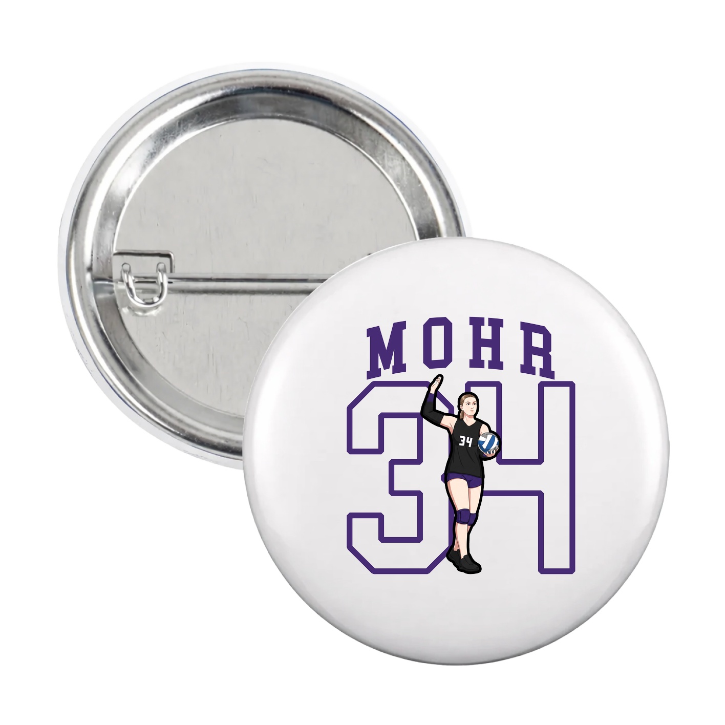 Game Day Button — Shirsey in White