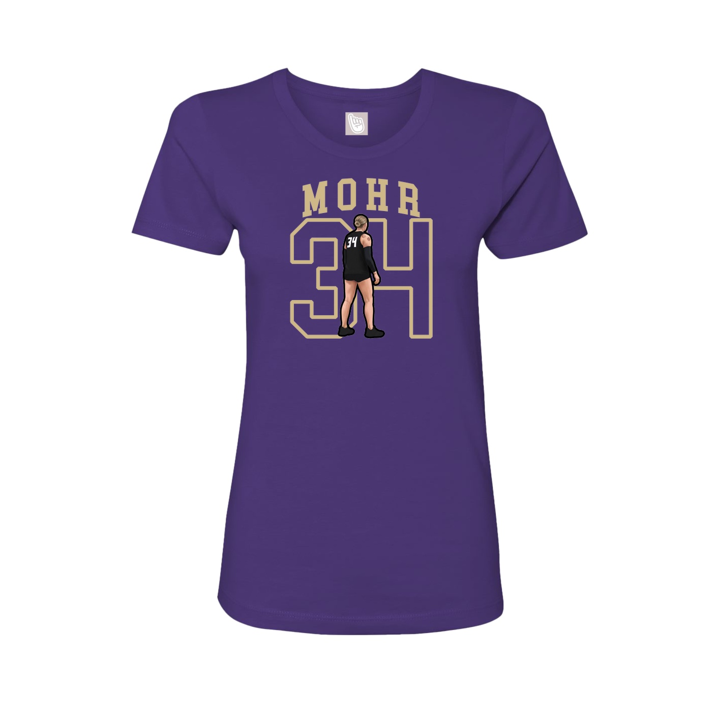 Fitted Women's Tee — Shirsey in Purple