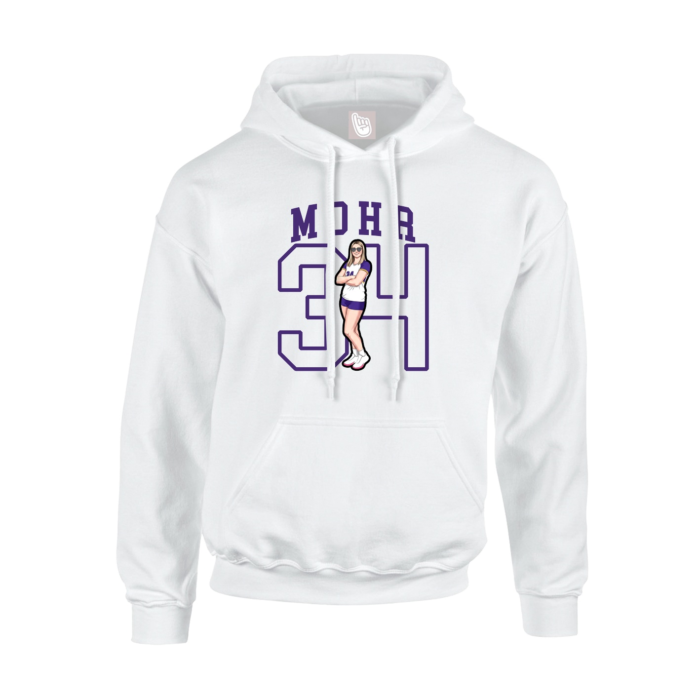 Youth Hoodie — Shirsey in White