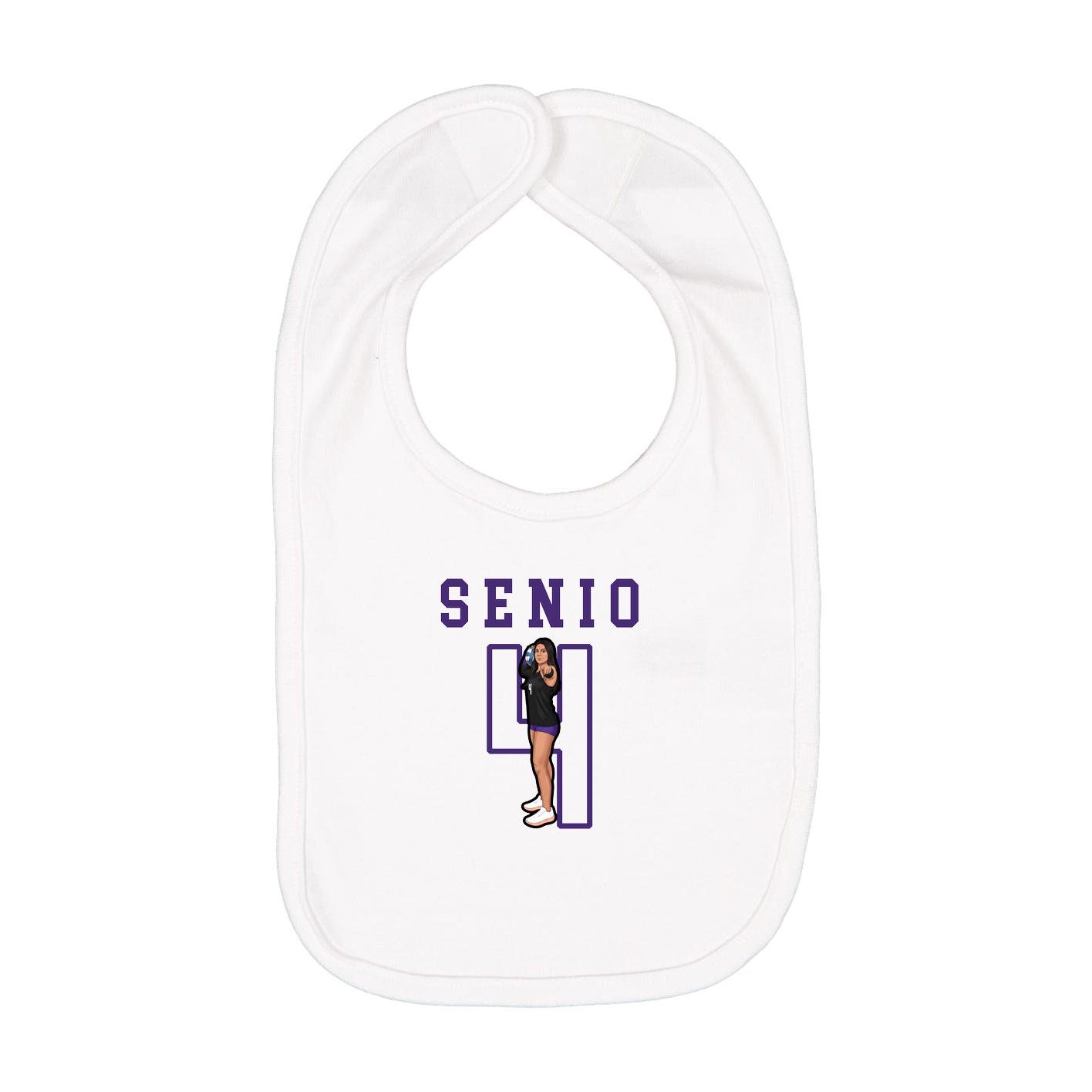 Infant Bib — Shirsey in White