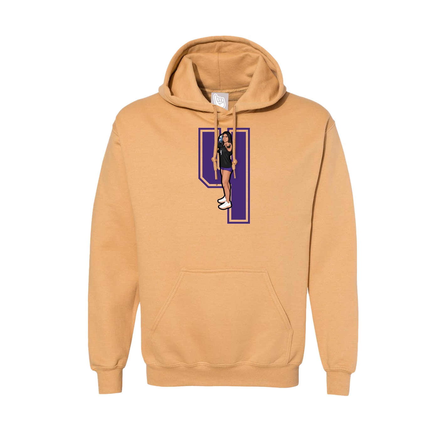 Hoodie — Number in Vegas Gold