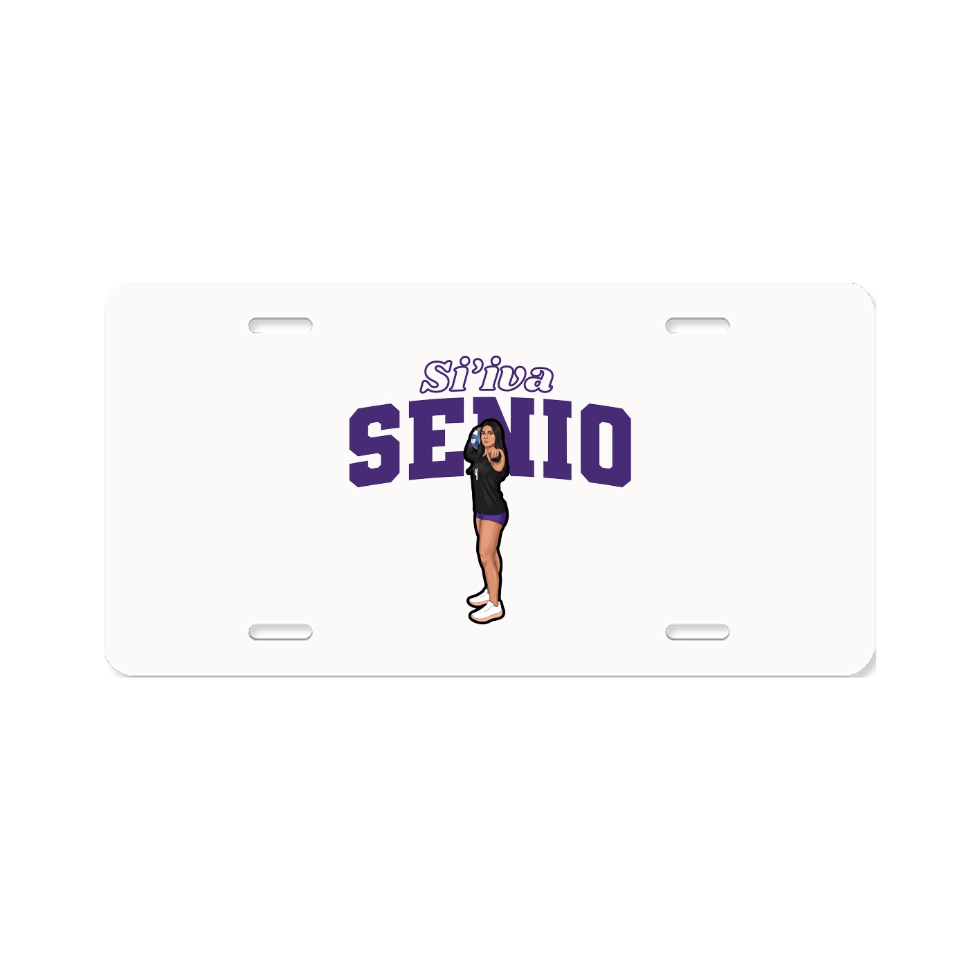 License Plate — Name Arch in Classic