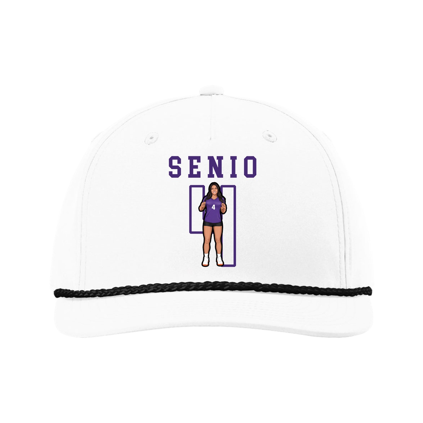 Five-Panel Classic Rope Cap — Shirsey in White
