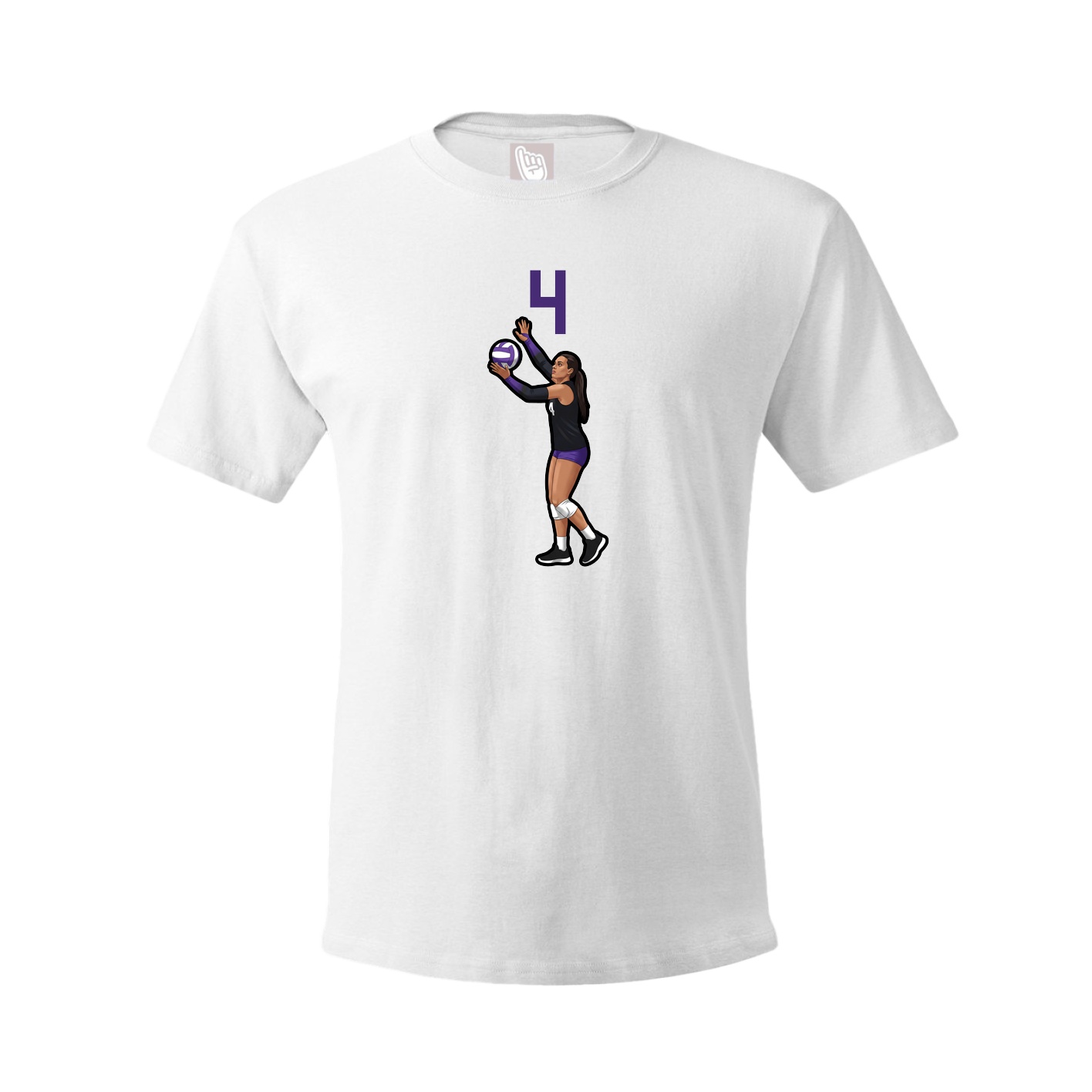 Tee — Number Top in White