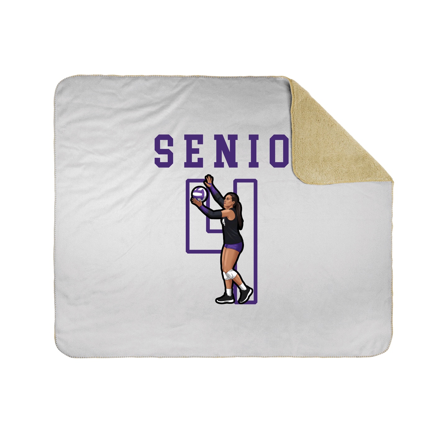Throw Blanket — Shirsey in White