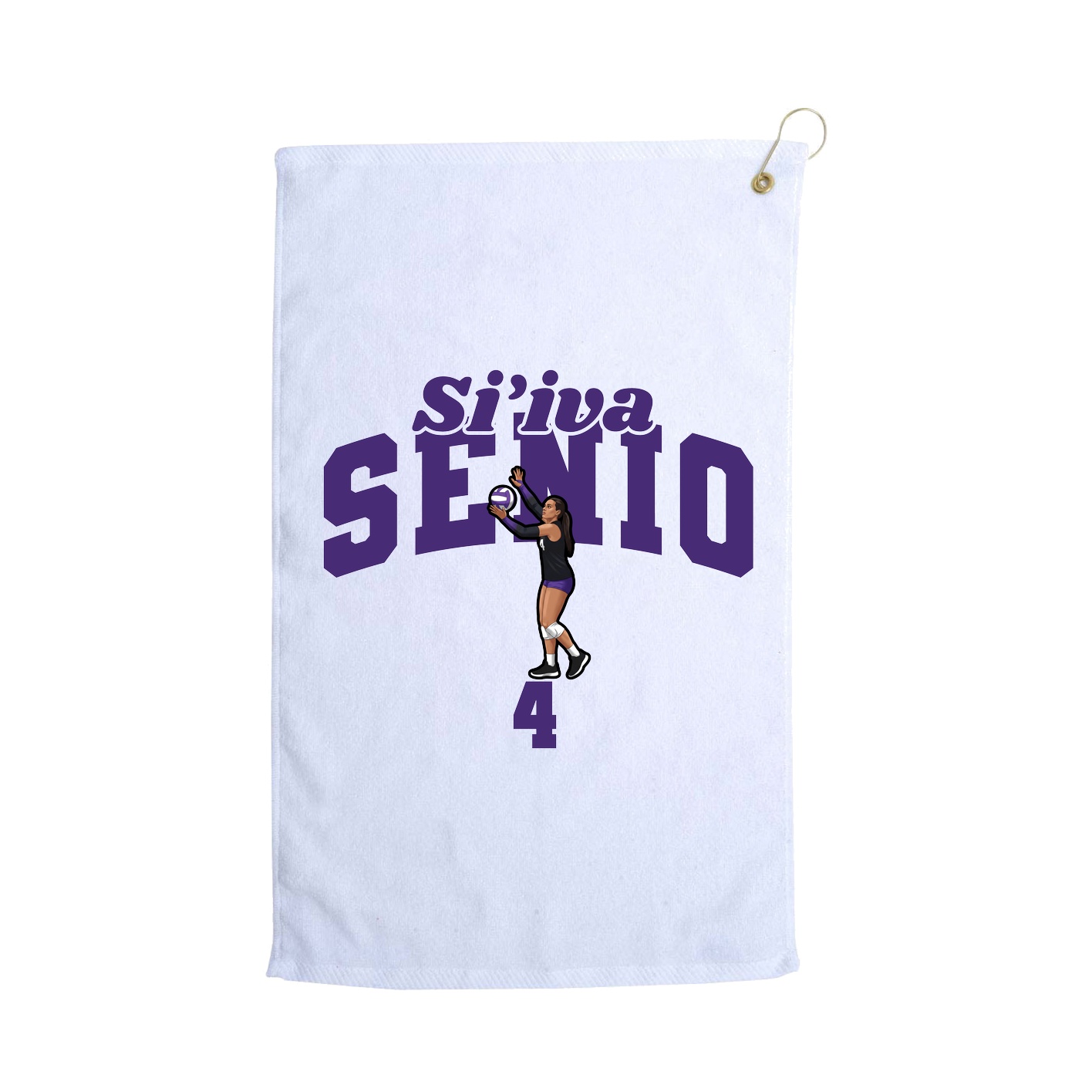 Golf Towel — Signature Arch in White